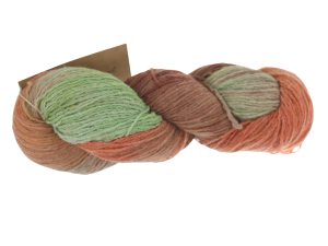 włóczka ręcznie barwiona wełna 80% 20% PO 95g (M1)    